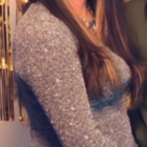 Silver Midi Dress